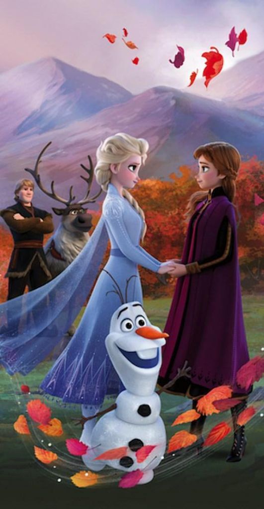 Jerry Fabrics Frozen 2 Wind Handtuch 70x140 cm