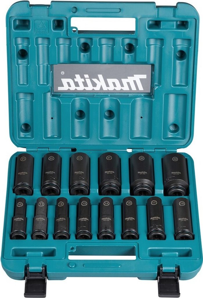 Makita Jeu de douilles 10 - 32 mm 1/2'' 14 pcs. + coffret ( Image du produit 