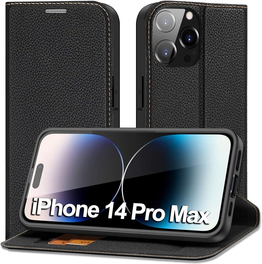 Schwarzes Geschlossenes Case Für Iphone 14 Pro Max 6,7'