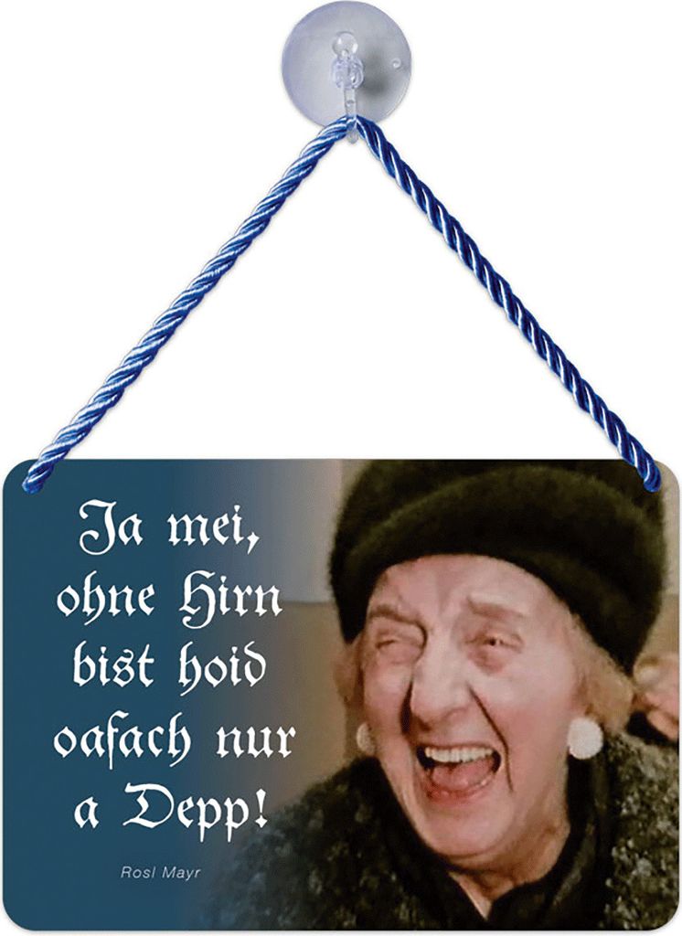 Blechwaren Fabrik Braunschweig Kulthänger Blechschild - Rosl Mayr KH183
