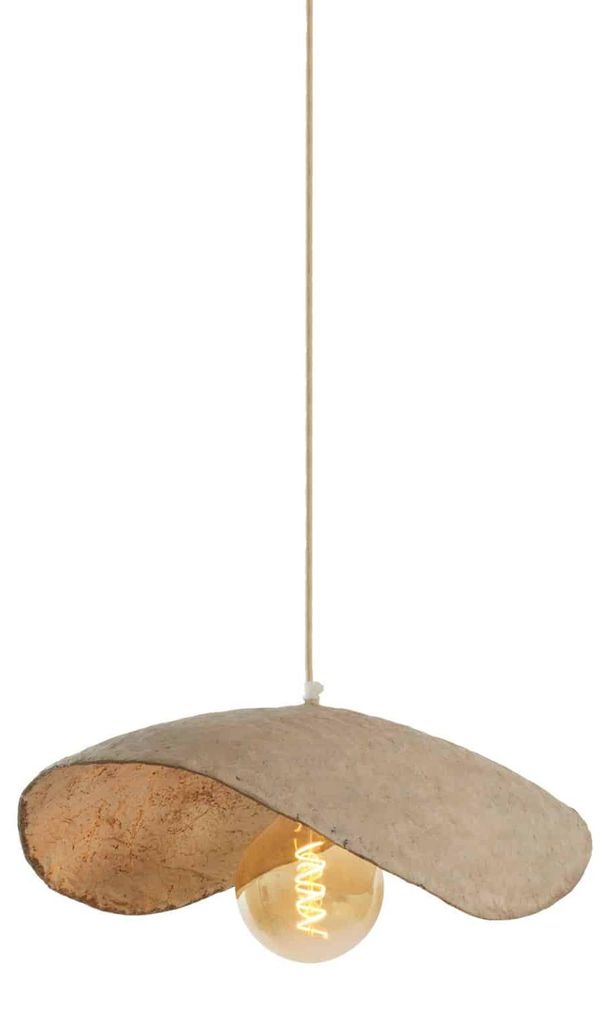 Zandkleurige hanglamp Lonia 53cm Productafbeelding 