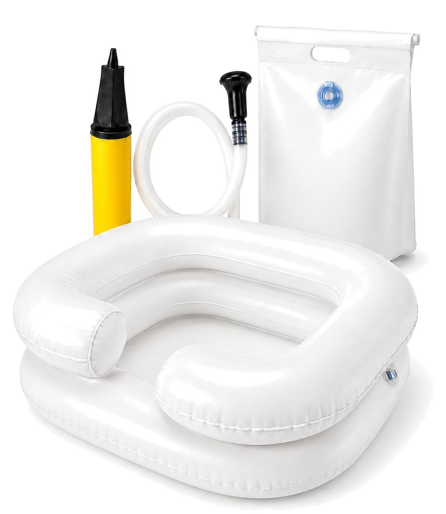 Pulox Haarwaschbecken - Mobile aufblasbare Patientendusche Produktbild 