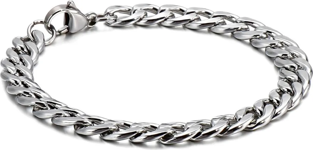 Bracciale Argento HU-38876 Uomo | Accessorio Business KP38876