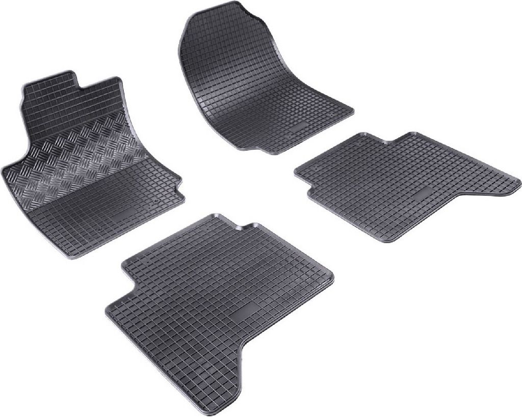 Z542812 Voll-Gummifußmatten passend für Ford Ranger Extra Cab Extrakabine Pick-Up 4türer 2012-2016