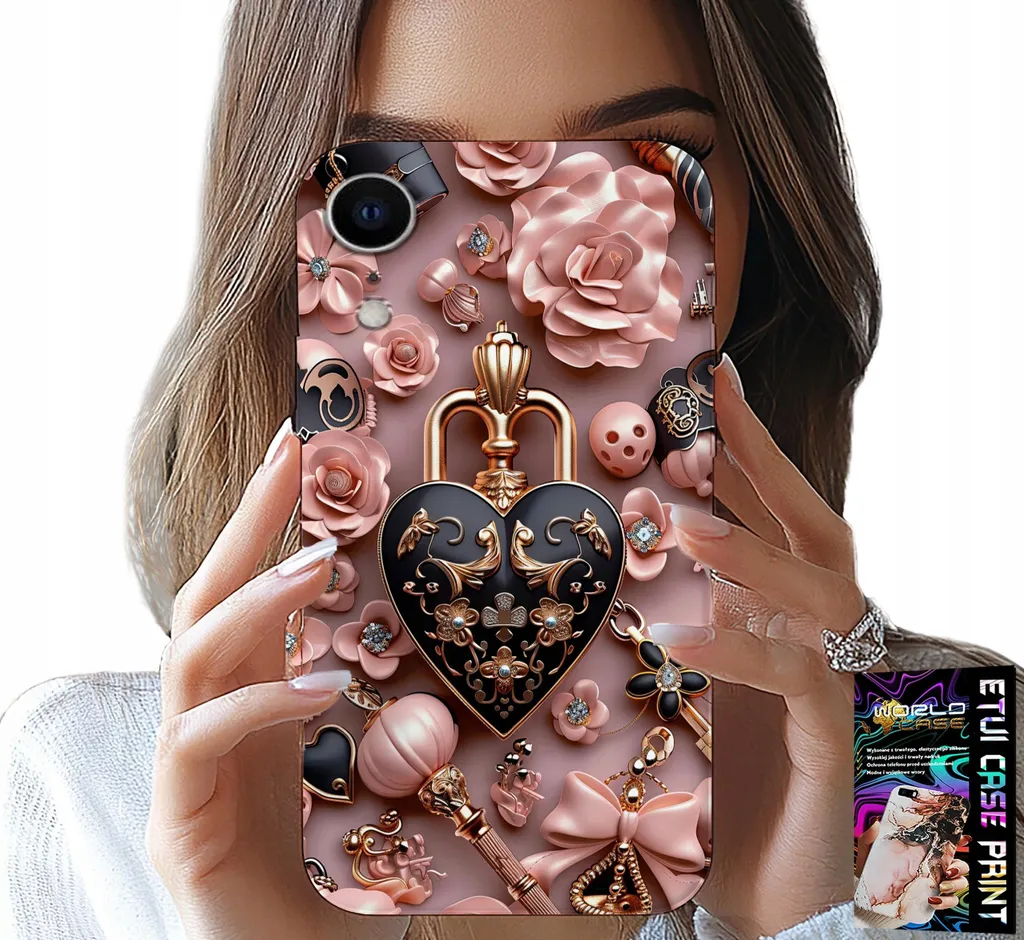Custodia iPhone XR Cuore Design | Protezione Glamour + Vetro Temperato