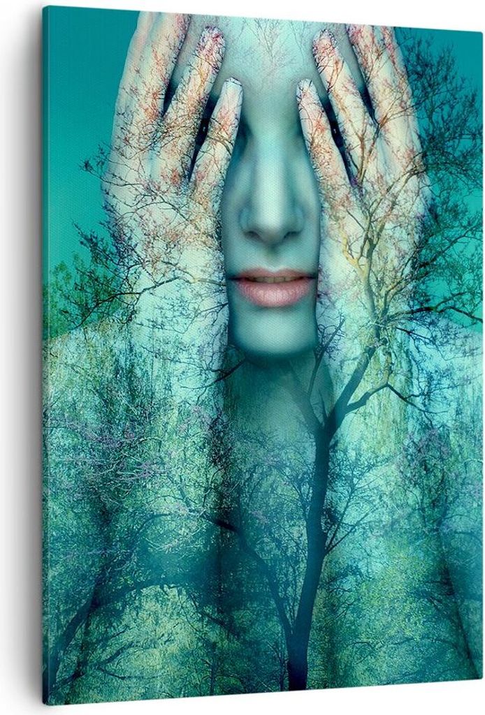 Bild auf Leinwand - Leinwandbild - Einteilig - Frau Natur Produktbild 