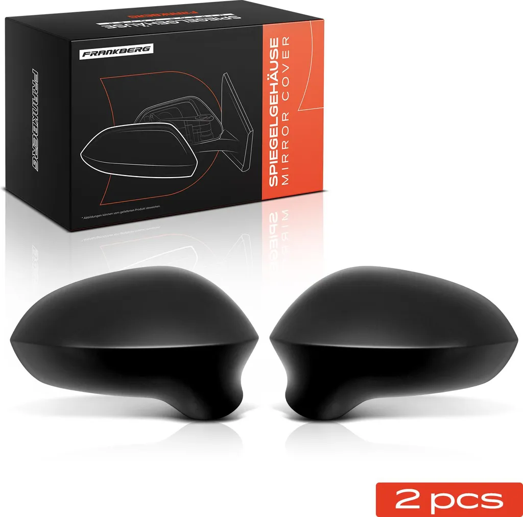 Remplacement Coque de Rétroviseur Seat Ibiza IV 2008-2015 - Paire G+D Noir