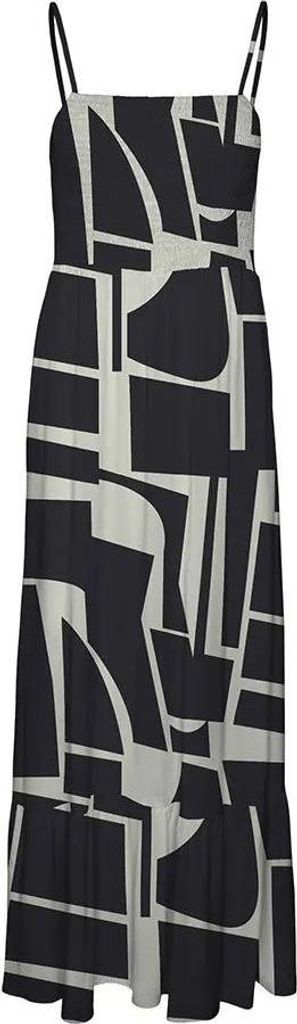 Vero Moda Easy Joy Smock ärmelloses Langes Kleid Schwarz M Damen Schwarz M