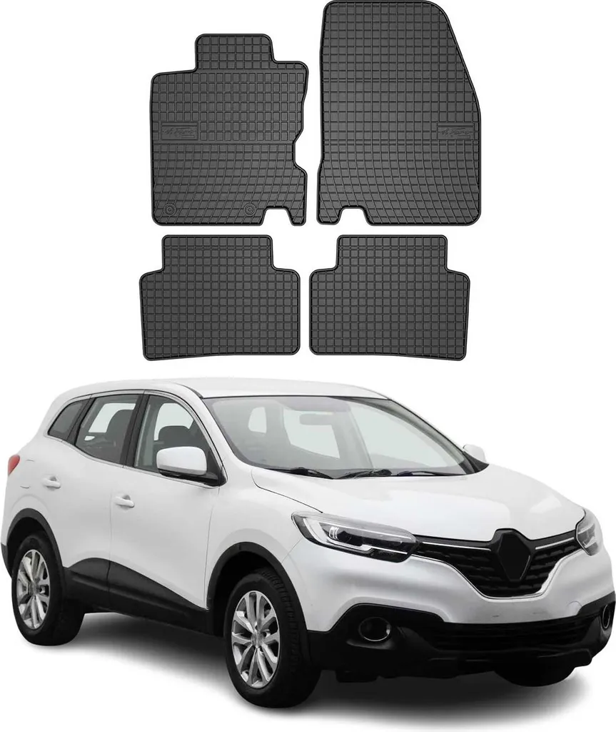 Tappetino Velluto Per Conducente Renault Kadjar (2015-2022) - Su Misura, Rinforzato, Antiscivolo, 7 Mm Spessore