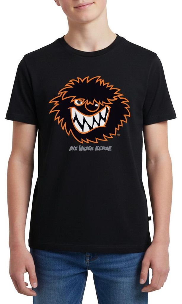 Spreadshirt Die Wilden Kerle Kerl Porträt Teenager Premium T-Shirt, 158/164 (12 Jahre), Schwarz