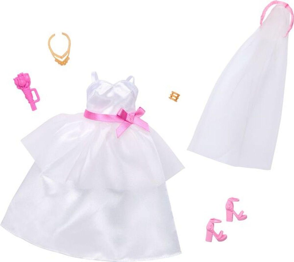 Barbie -Mode, Set mit Braut-Outfit für -Puppe am Produktbild 