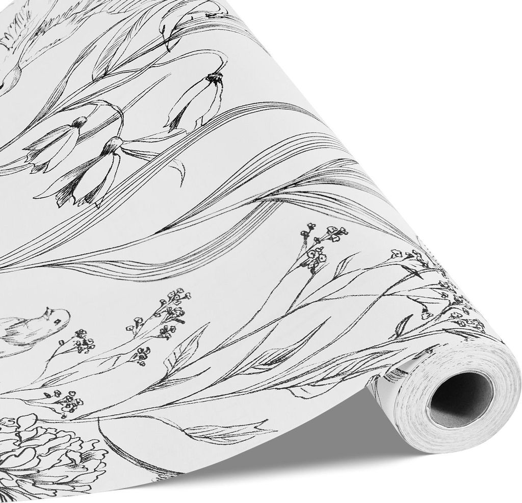 Samoprzylepna tapeta VEVOR, 45 cm x 10 m, tapeta, biała Zdjęcie produktu 