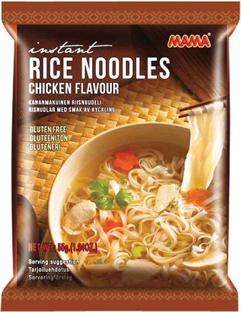 Mama Instant Reis Nudeln mit Huhngeschmack 55g Produktbild 