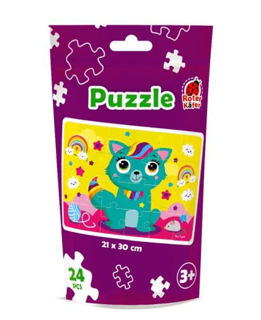 Puzzle In Stehender Verpackung Fairy Tale Kitty Puzzle Roter Käfer