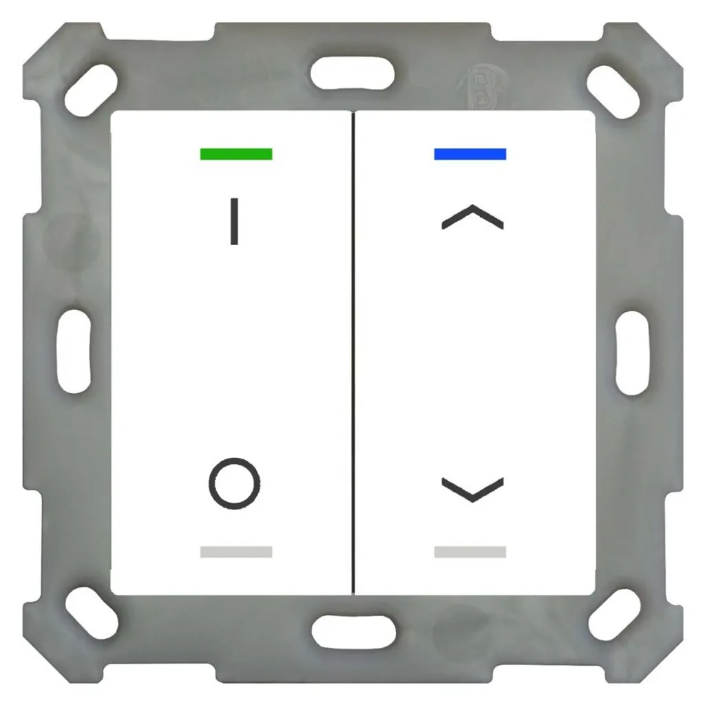 MDT Pulsante 2 Volte RGBW BE-TAL55T2.D1: Robusto e Versatile KNX