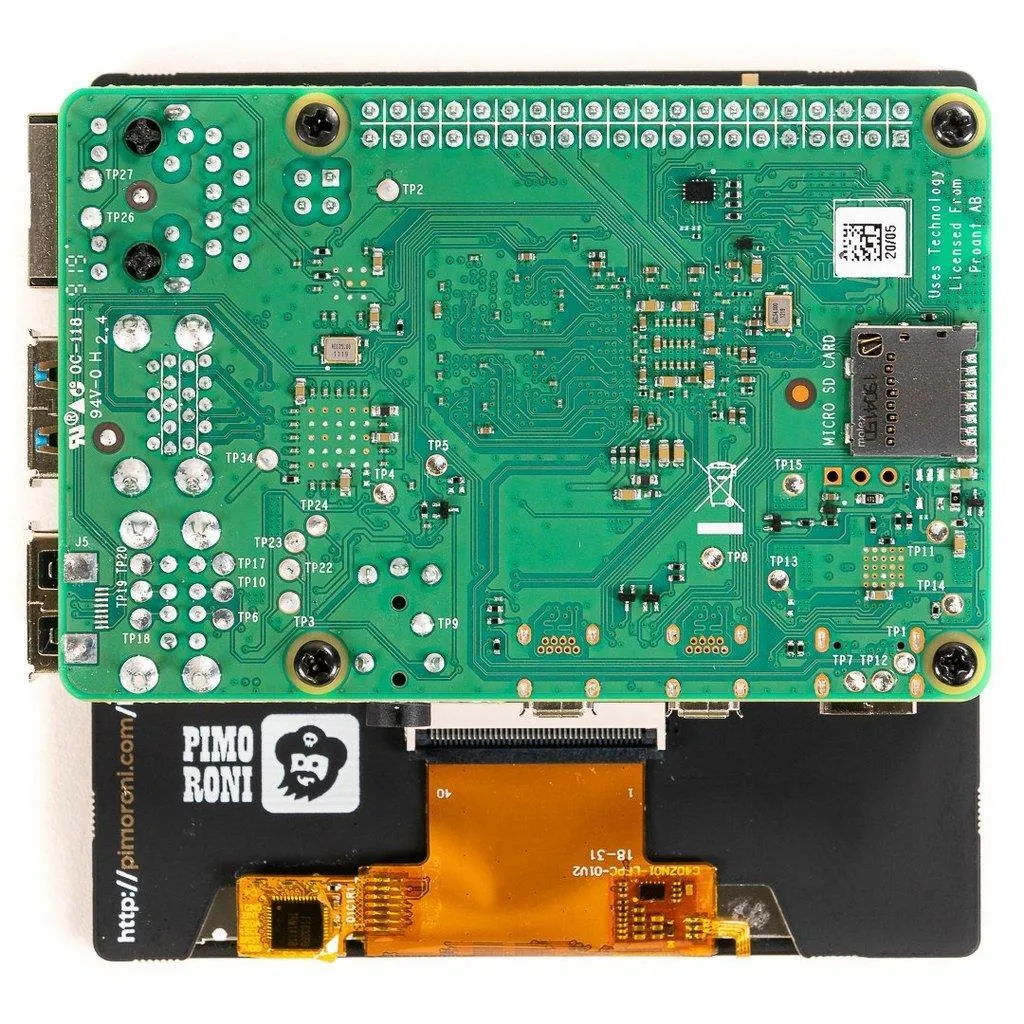 Écran Raspberry Pi sans Latence HyperPixel 4.0 Square Haute Définition