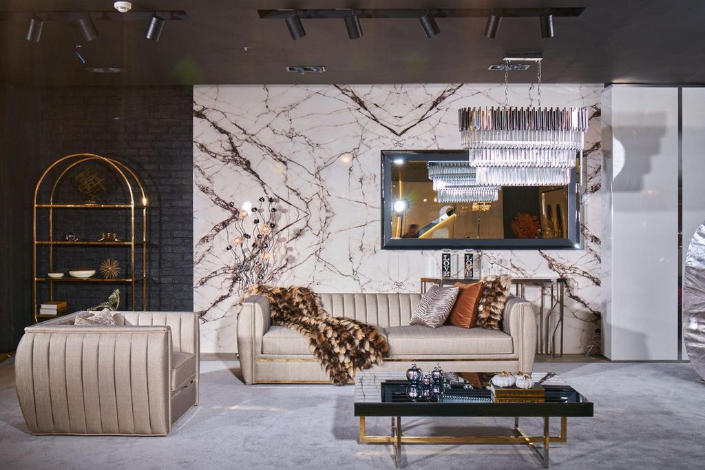 Design Sofagarnitur 3+1 Couchtisch Couch Polster Farbe beige Sofa neu