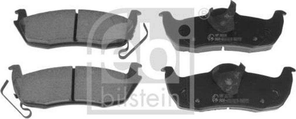 FEBI BILSTEIN 116339 Bremsbelagsatz, Scheibenbremse OE K05080871AA kompatibel mit Commander, Cherokee