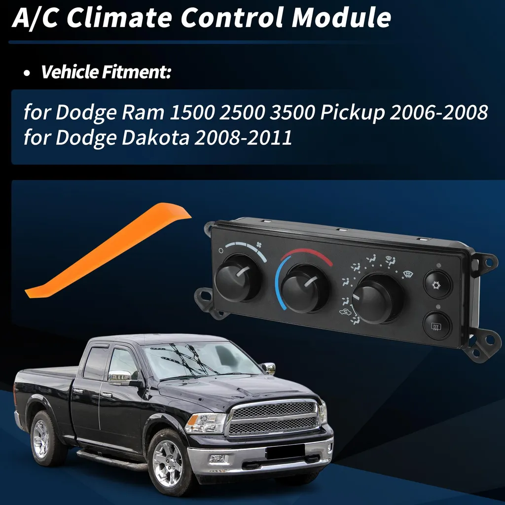 Module HVAC 55057079AB avec Commandes de Chauffage pour Dodge Ram 2007 - 3