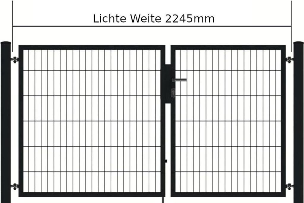 Zestaw ogrodzeniowy z panelami dwupłytkowymi KP wraz z Zdjęcie produktu 