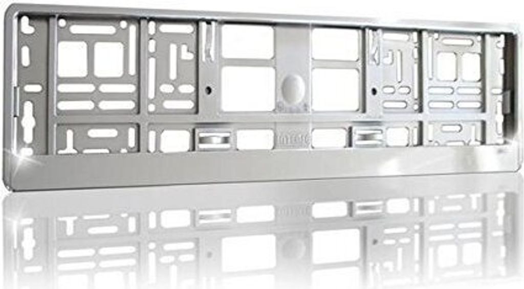 UTAL INTENSE Kennzeichenhalter Metallisiert Silber