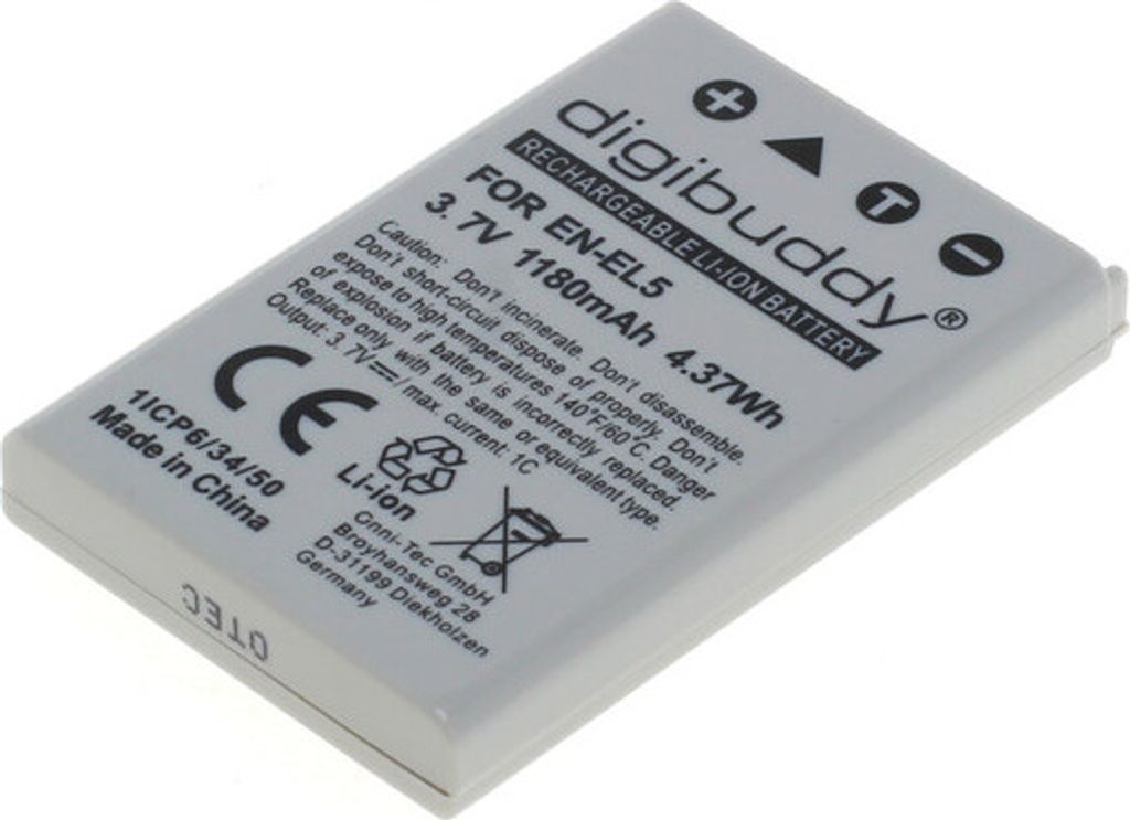 digibuddy Akku für Nikon EN-EL5 Li-Ion Produktbild 