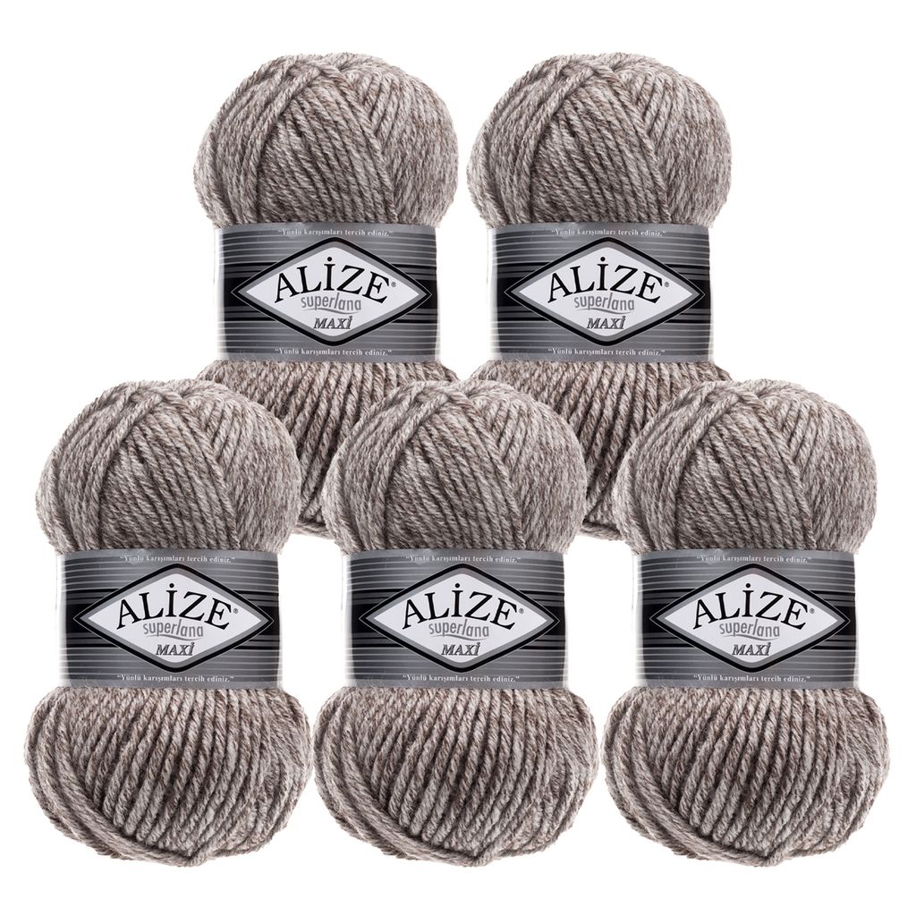 500g Strickgarn Strickwolle Alize Superlana Maxi 25% Wolle, Farbwahl