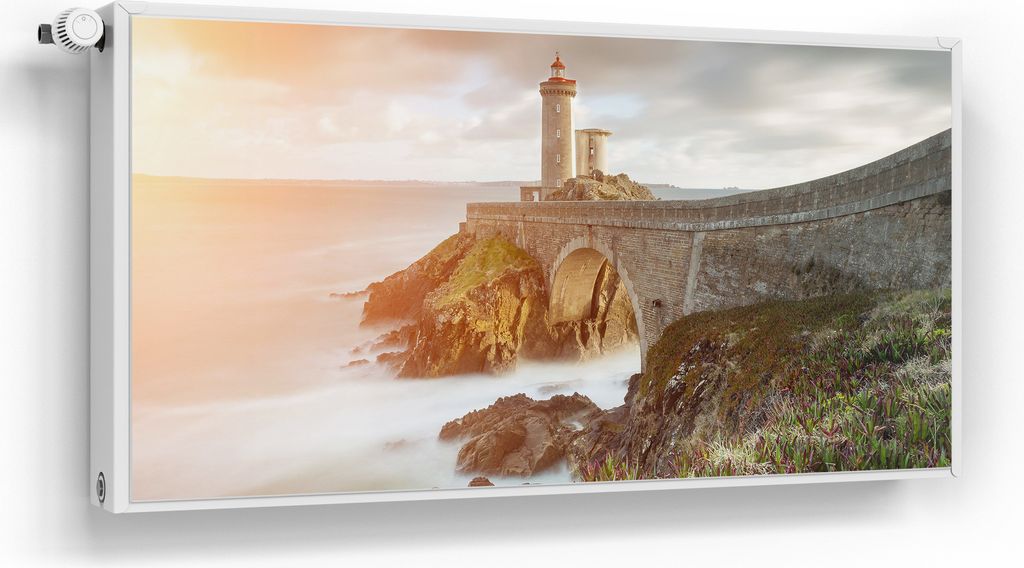 DEQORI Magnetmatte Heizung beschreibbar 120x60 cm 'Leuchtturm Wache' Magnetfolie
