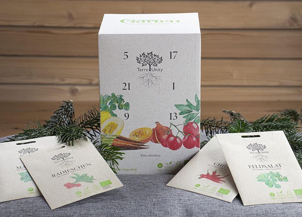 Floragard Terre Unity Adventskalender Bio Saatgut Samen Produktbild 