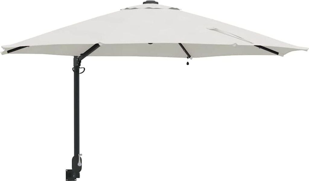 vidaXL Záhradný slnečník Sand 248 x 248 x 148 cm Polyester Obrázok produktu 
