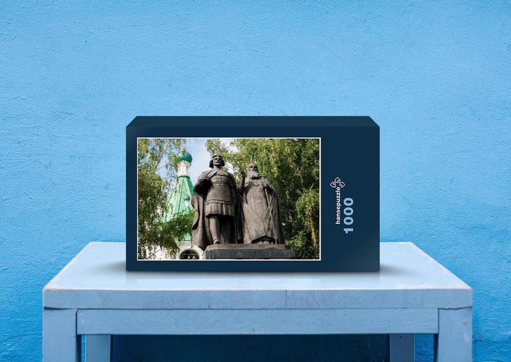 hansepuzzle 61927 - Statue Puzzle, 1000 Teile, Religion, 60,0 x 46,0cm mit hochwertiger Aufbewahrung, Kartonbox und wiederverschließbarem Beutel