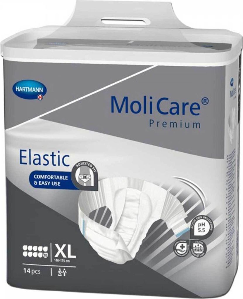 MoliCare® Premium Elastic 10 Tropfen - XL 4 x 14 Stück Produktbild 