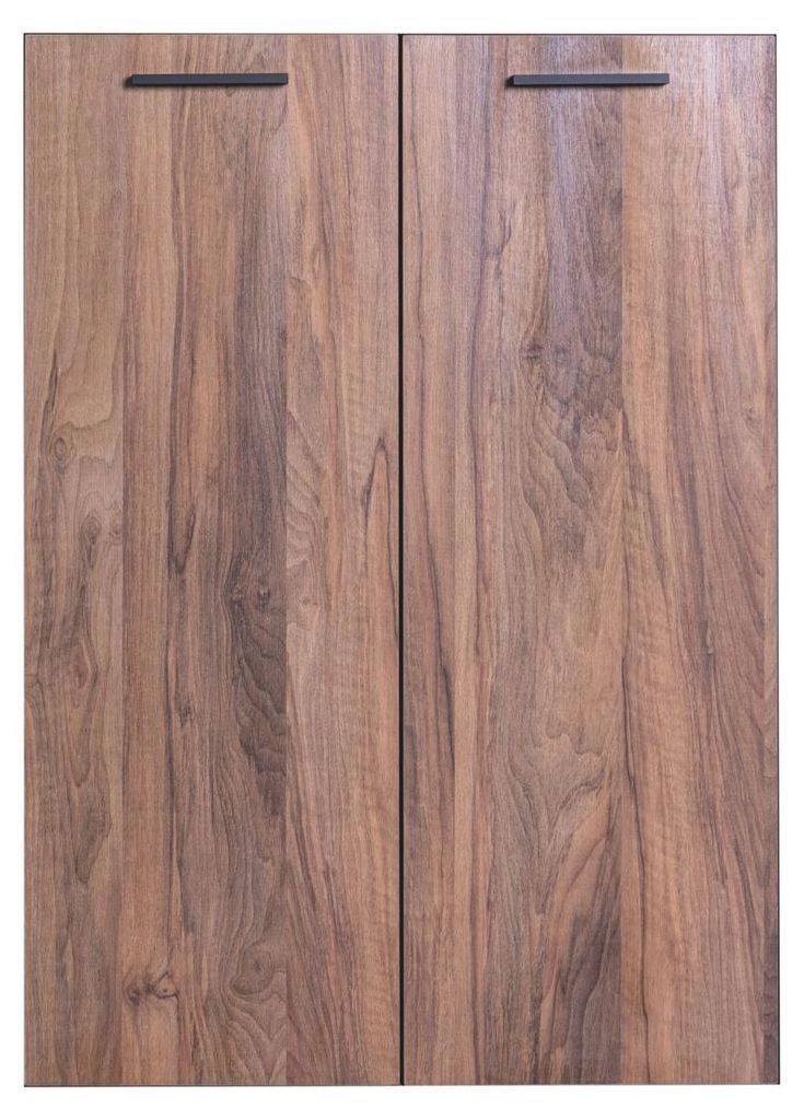 DAVID Frontset, kurz, Brera-Nussbaum, 74,9x104,7x1,6 cm, 2 Türen, 2 Griffe