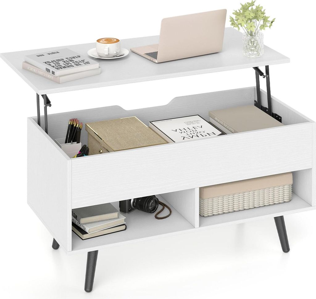 GOPLUS Couchtisch höhenverstellbar, Kaffeetisch mit Produktbild 