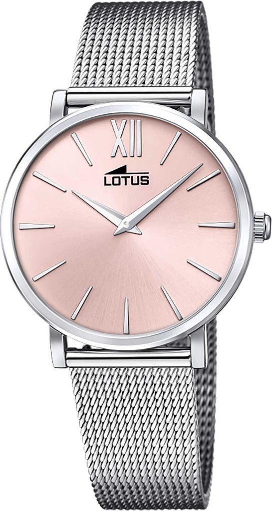 LOTUS Damen Quarz Armbanduhr aus Edelstahl mit Edelstahl Band inkl. Leder-Wechselband - FEMMELLE - 18731-2