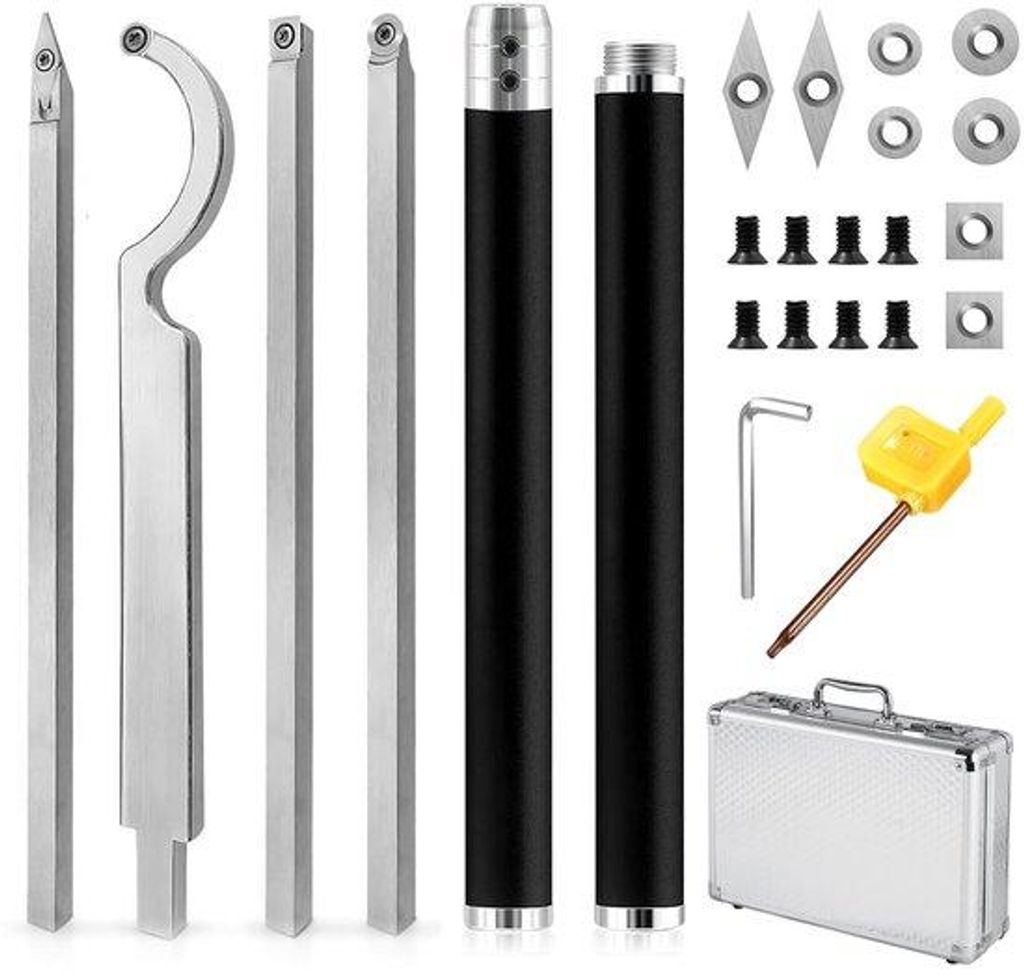 Säge-Set für Holzbearbeitung - 25 Werkzeuge - Tungstentip und Aluminium