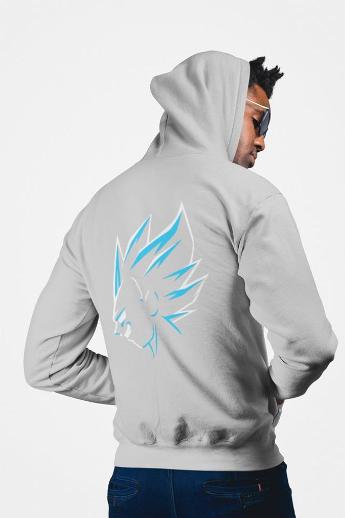 D&B Uni Hoodie ZIPAN00010 Naruto HellGrau-Größe S