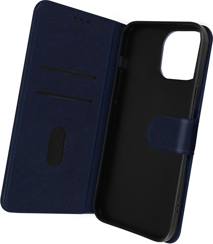 Avizar, Etui Kunstleder mit Standfunktion für Apple iPhone 14 Pro Max, Nachtblau