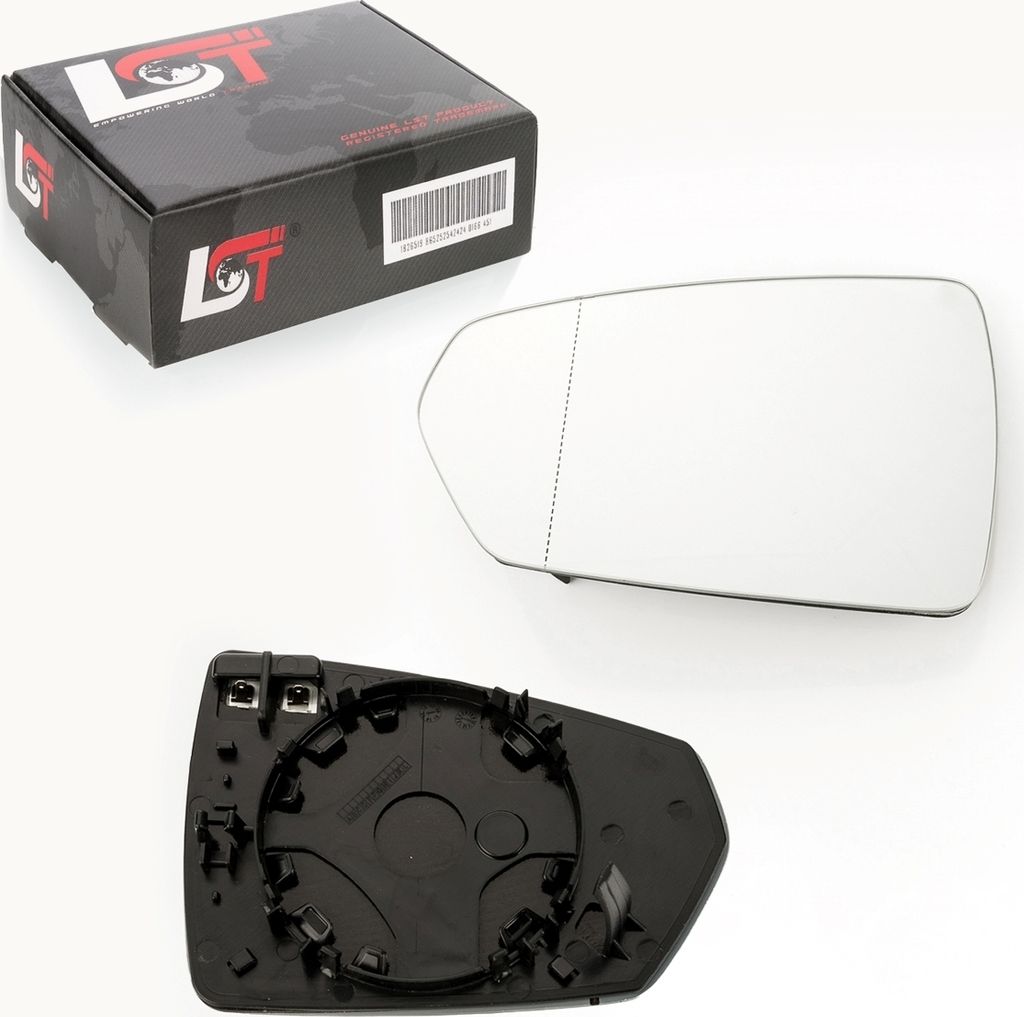 Spiegelglas Außenspiegel heizbar asphärisch links für VW Polo AW für Audi A1 GB