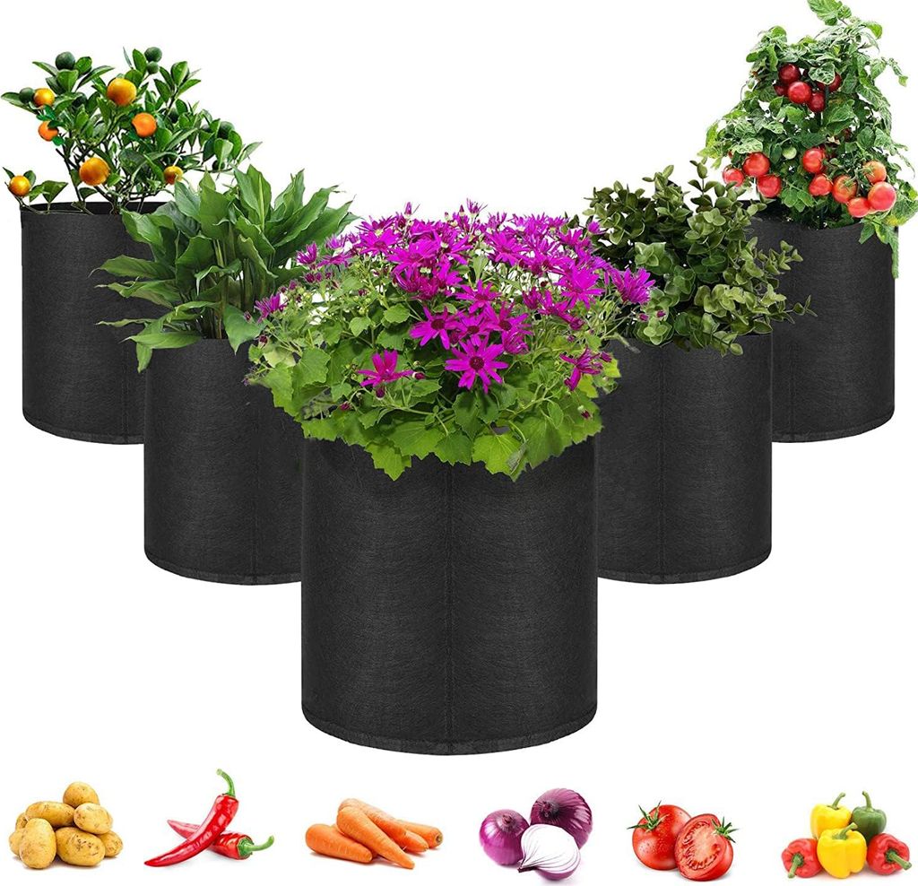 5 Stück Pflanztasche Kartoffel Tomaten Pflanzsack Dauerhaft Produktbild 