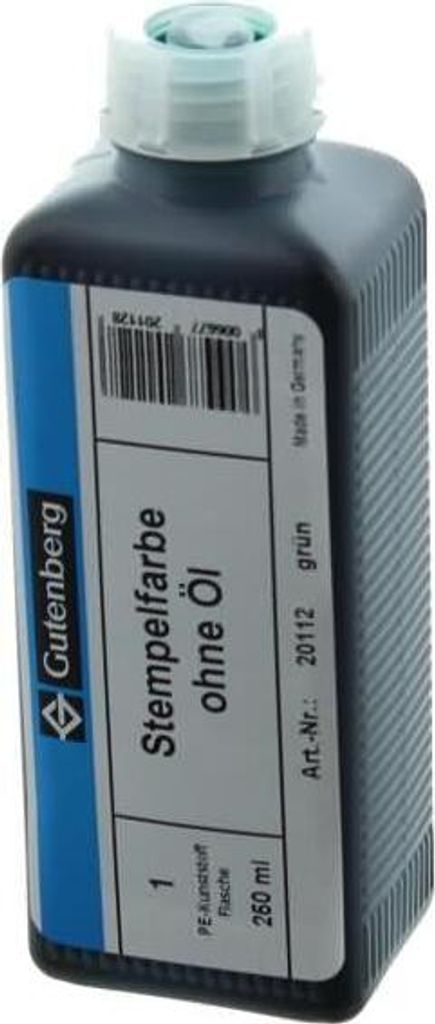 Stempelfarbe ohne Öl 250ml grün