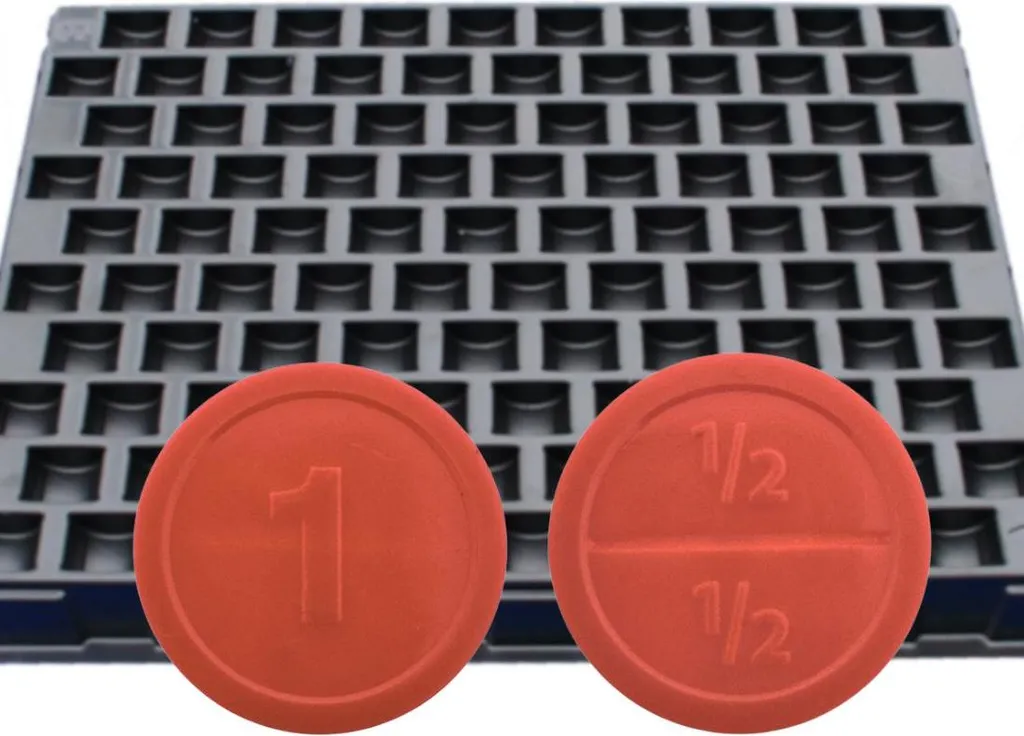 Jetons Rouges Haute Qualité x1000 et Bac de Tri Empilable CombiCraft