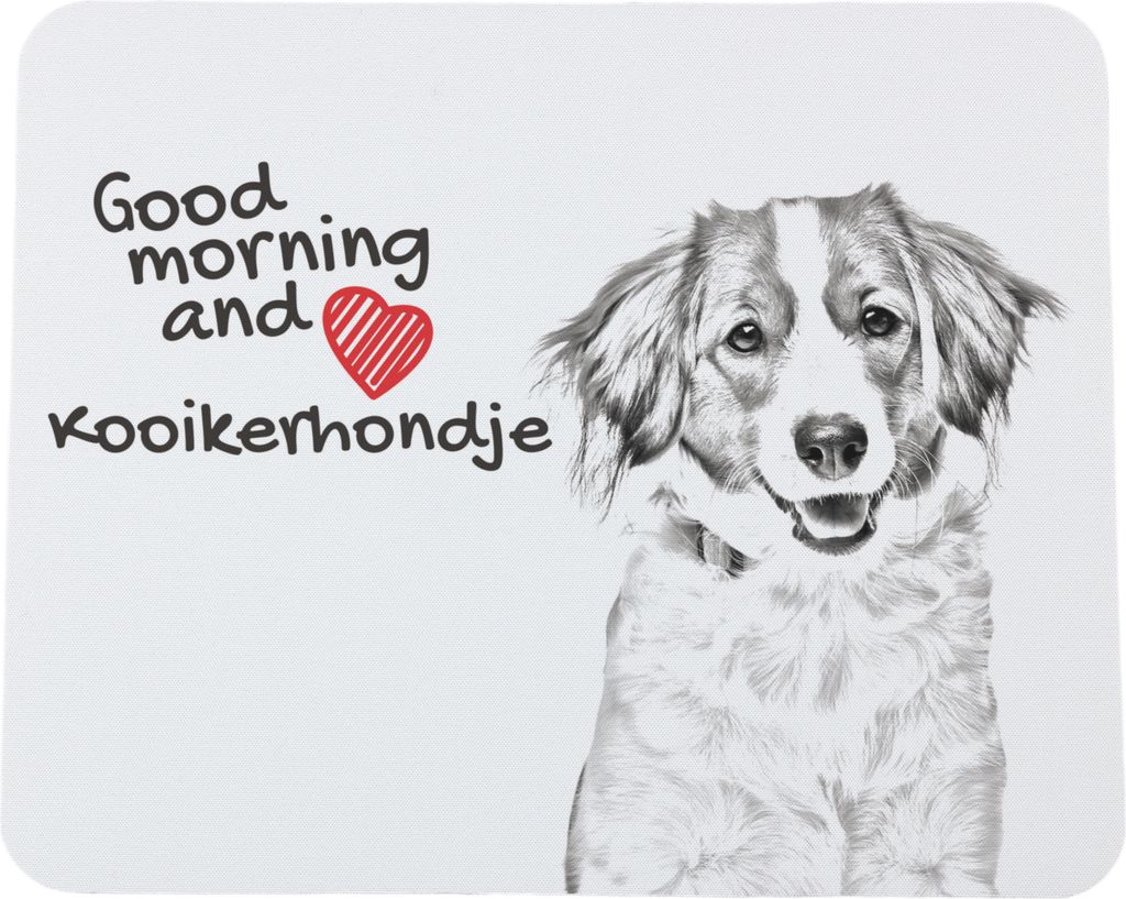 Kooikerhondje - Mauspad mit Druck, personalisiertes Mauspad mit Hund, einzigartiges Gadget für Büroangestellte von Art-Dog.