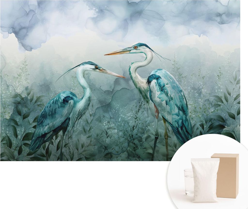 Fototapete - Wandbilder für Wohnzimmer - 104x70 cm - Dekorative Wandfolie - Modernes Design für Wanddekoration - Tapeten für Innenräume - Vöge...