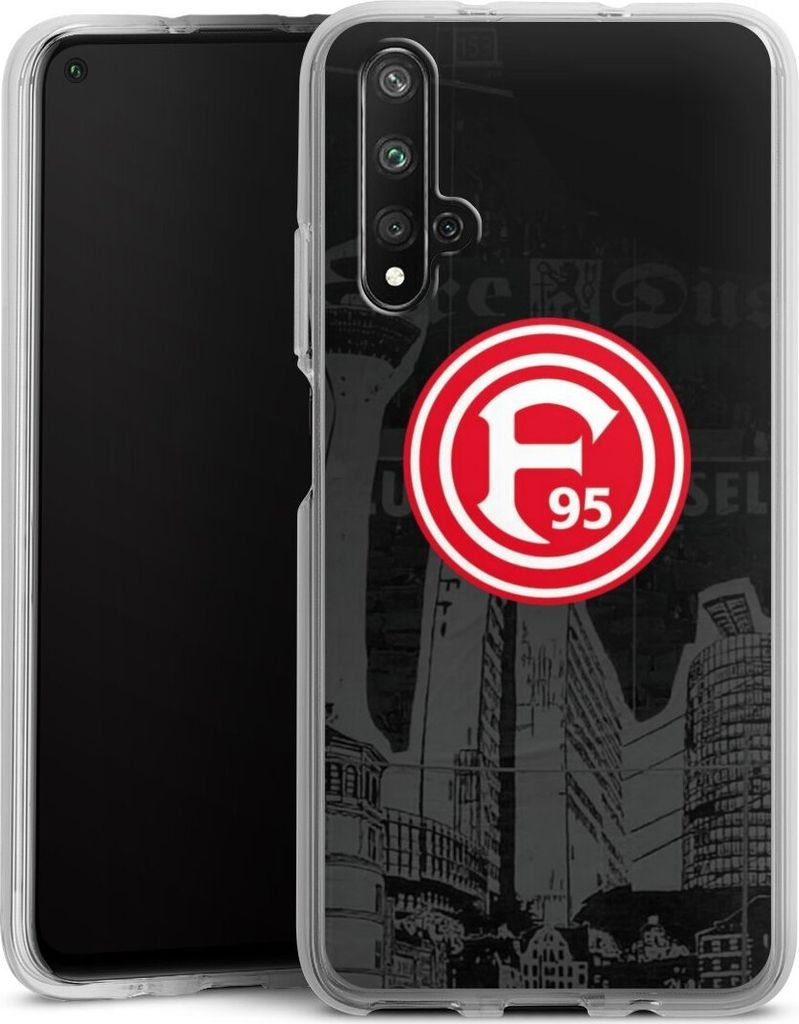DeinDesign Handyhülle für Huawei Nova 5T Silikon Hülle Case Smartphone Schutzhülle Fortuna Düsseldorf Logo Offizielles Lizenzprodukt