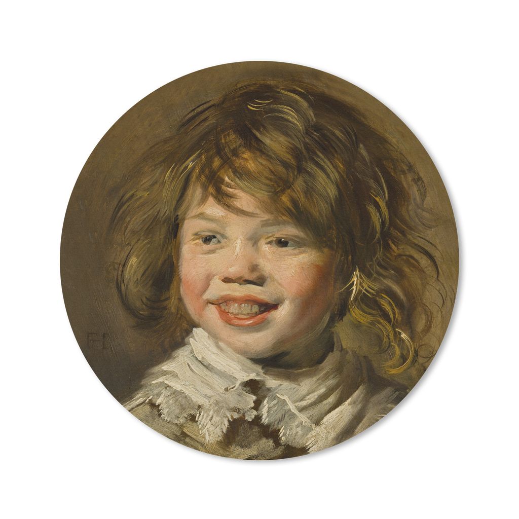MuchoWow Mauspad Mousepad Lachender Junge - Gemälde von Frans Hals 50x50 cm - Mousepads - Maus Mat - Pad - Mausunterlage - Vinyl