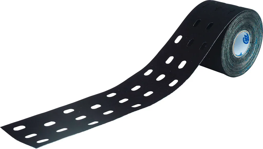 Bande de Kinésiologie Adhésive Cure Tape Punch 5m x 5cm Sport Noire