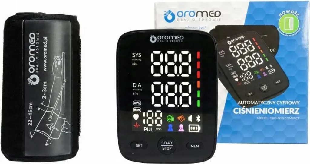Tensiomètre Bras Électronique Oromed ORO-N13 COMPACT pour Tension Artérielle