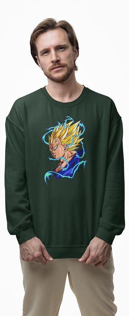 D&B Design Uni Pullover SWAN00005 Dragon Ball Waldgrün-Größe XL