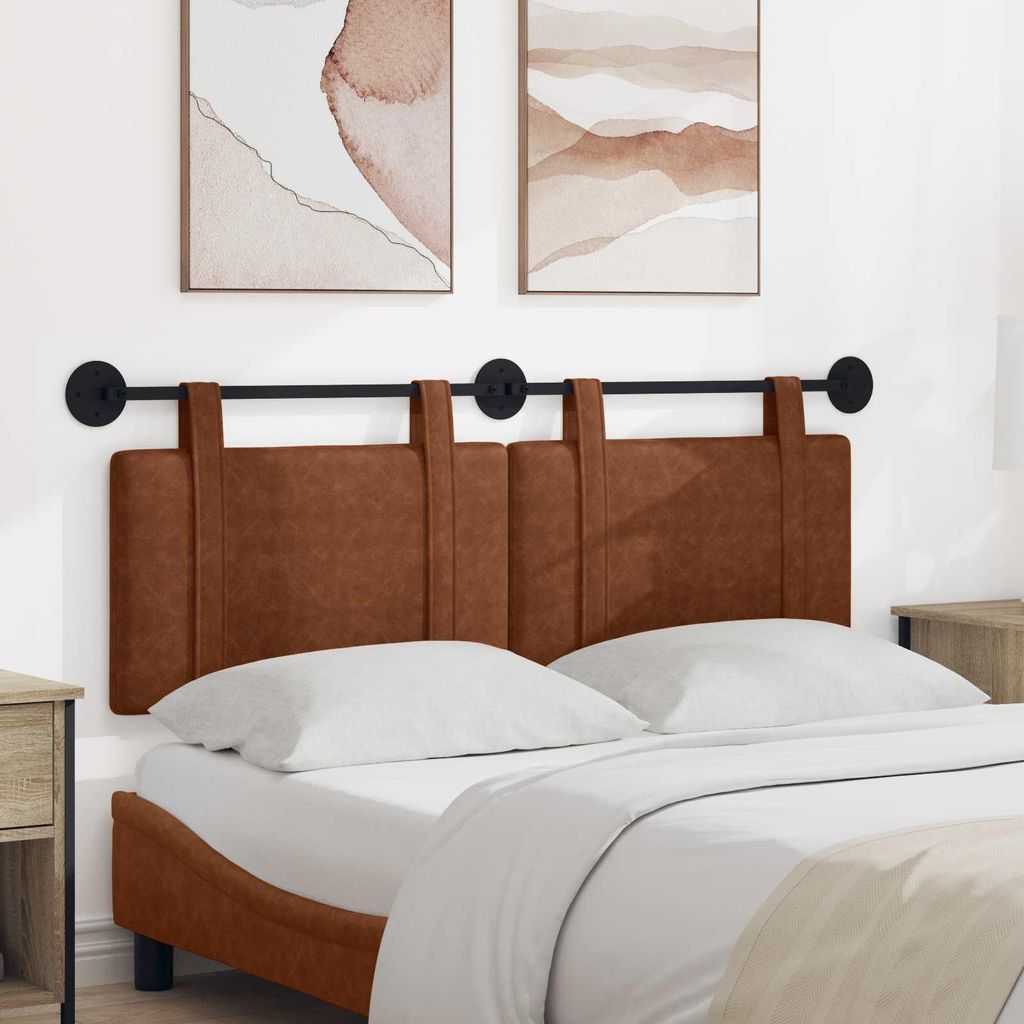 "Neues Produkt" Hängevorderseite Wandmontiert - CLORIS - Braun 150x55x5 cm Antikes Polyurethan- Kopfteile V3102